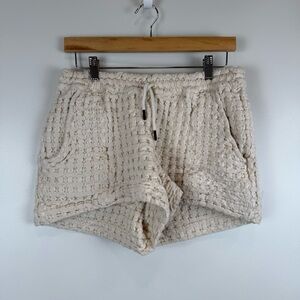 OAS Ecru Drizzle Waffle Shorts Women's Size Small